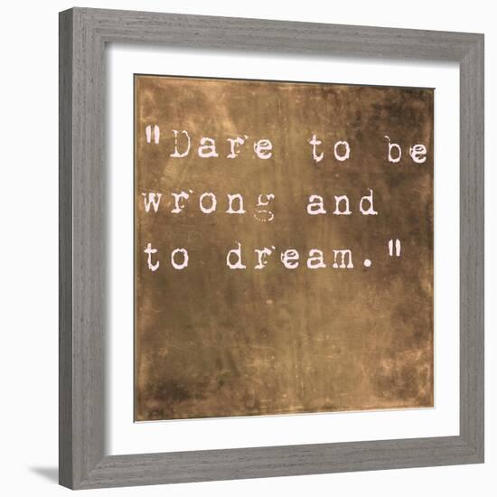 Inspirational Quote By Friedrich Von Schiller On Earthy Brown Background-nagib-Framed Art Print