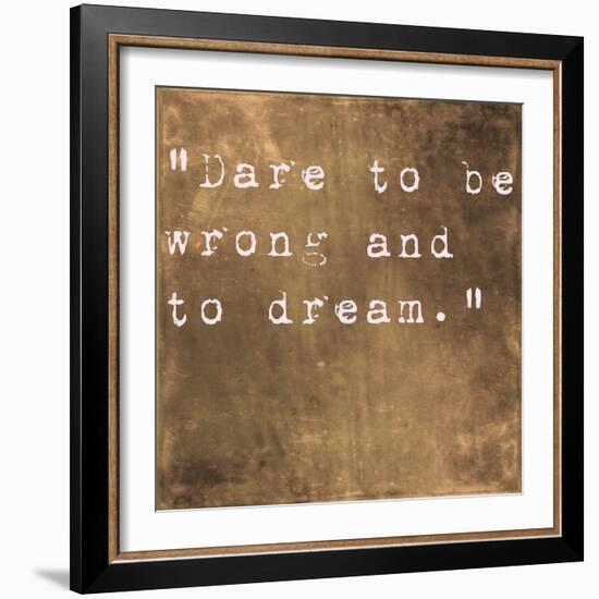 Inspirational Quote By Friedrich Von Schiller On Earthy Brown Background-nagib-Framed Art Print