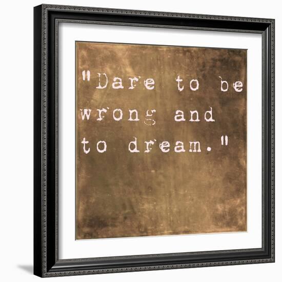 Inspirational Quote By Friedrich Von Schiller On Earthy Brown Background-nagib-Framed Art Print