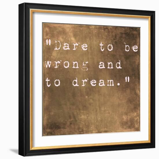 Inspirational Quote By Friedrich Von Schiller On Earthy Brown Background-nagib-Framed Art Print