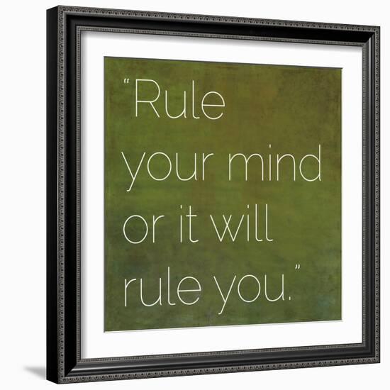 Inspirational Quote by Gautama Buddha (563 BC-483 BC)-nagib-Framed Art Print