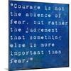 Inspirational Quote By James Neil Hollingworth On Earthy Blue Background-nagib-Mounted Art Print