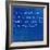 Inspirational Quote By Mahatma Ghandi On Earthy Blue Background-nagib-Framed Art Print