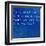 Inspirational Quote By Mahatma Ghandi On Earthy Blue Background-nagib-Framed Art Print