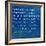 Inspirational Quote By Napoleon Hill On Earthy Blue Background-nagib-Framed Premium Giclee Print