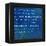 Inspirational Quote By Napoleon Hill On Earthy Blue Background-nagib-Framed Stretched Canvas