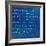 Inspirational Quote By Napoleon Hill On Earthy Blue Background-nagib-Framed Art Print