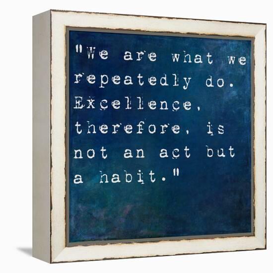 Inspirational Quote By On Earthy Background-nagib-Framed Stretched Canvas