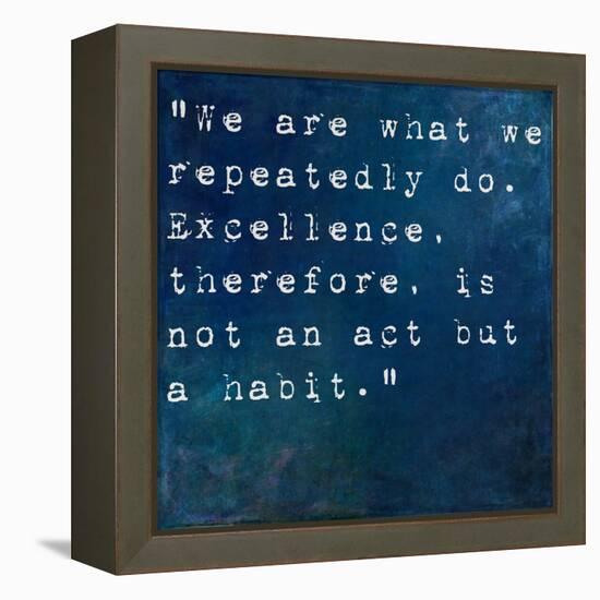 Inspirational Quote By On Earthy Background-nagib-Framed Stretched Canvas