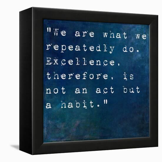 Inspirational Quote By On Earthy Background-nagib-Framed Stretched Canvas