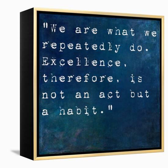 Inspirational Quote By On Earthy Background-nagib-Framed Stretched Canvas