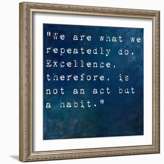 Inspirational Quote By On Earthy Background-nagib-Framed Art Print