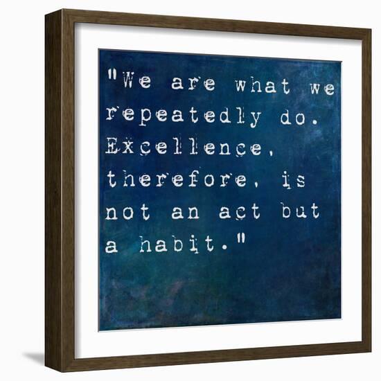 Inspirational Quote By On Earthy Background-nagib-Framed Art Print