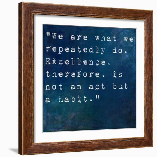 Inspirational Quote By On Earthy Background-nagib-Framed Art Print