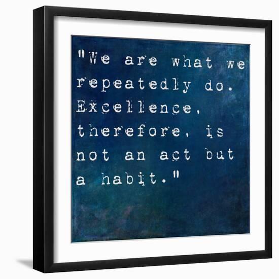 Inspirational Quote By On Earthy Background-nagib-Framed Art Print