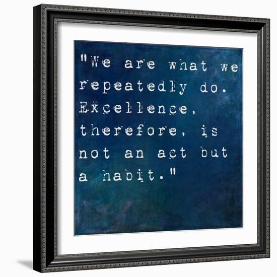 Inspirational Quote By On Earthy Background-nagib-Framed Art Print