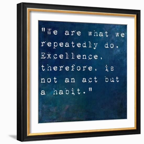 Inspirational Quote By On Earthy Background-nagib-Framed Art Print