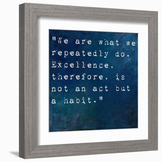 Inspirational Quote By On Earthy Background-nagib-Framed Art Print