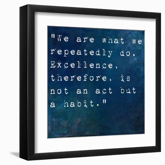 Inspirational Quote By On Earthy Background-nagib-Framed Art Print