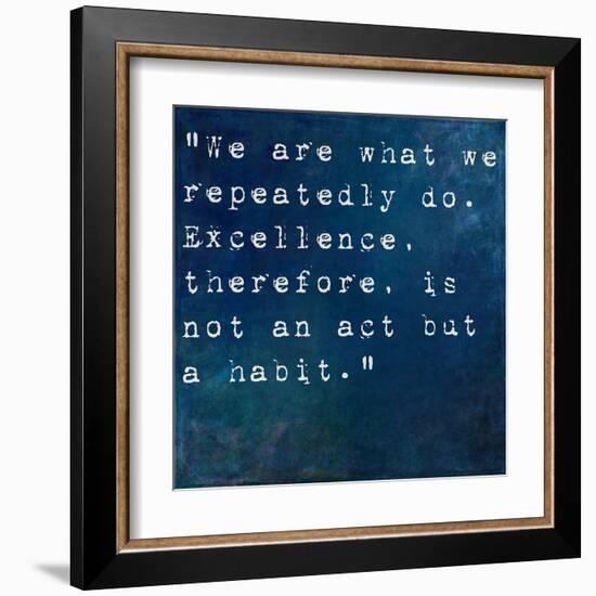 Inspirational Quote By On Earthy Background-nagib-Framed Art Print