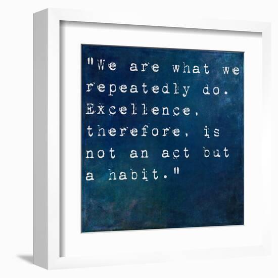 Inspirational Quote By On Earthy Background-nagib-Framed Art Print