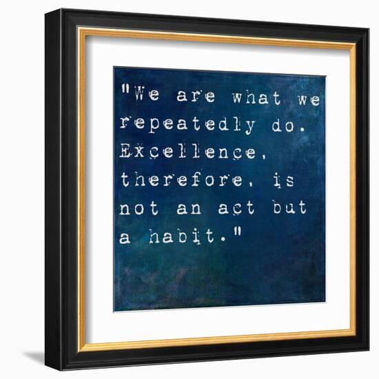 Inspirational Quote By On Earthy Background-nagib-Framed Art Print