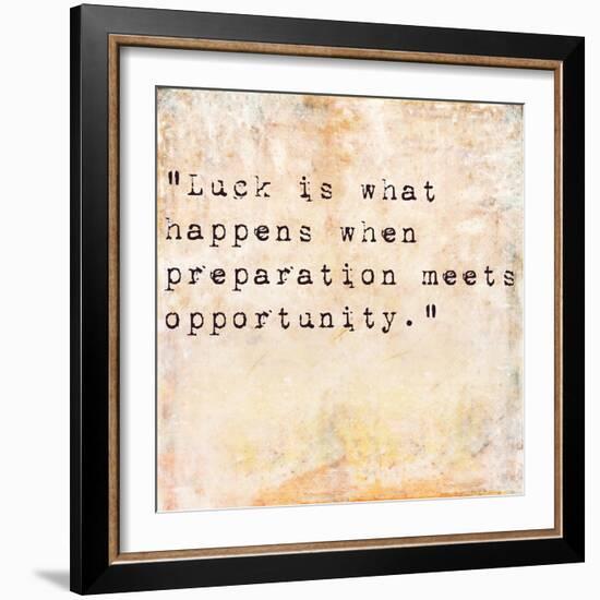 Inspirational Quote By Seneca On Earthy Background-nagib-Framed Art Print