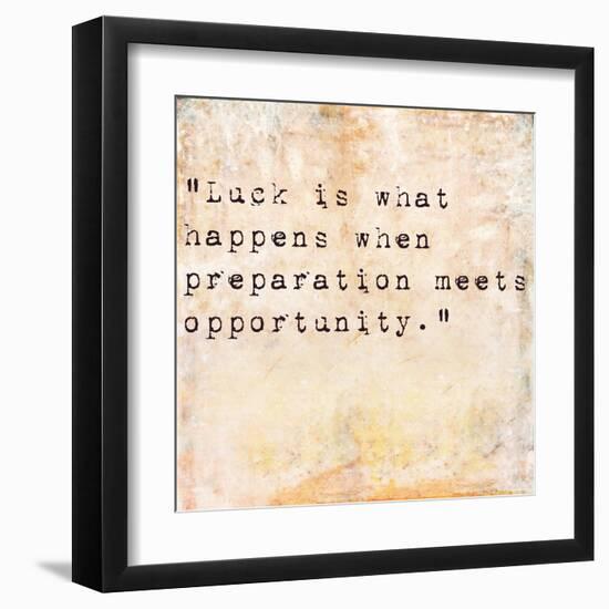 Inspirational Quote By Seneca On Earthy Background-nagib-Framed Art Print