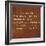 Inspirational Quote By Siddhartha Gautama (The Buddha) On Earthy Background-nagib-Framed Art Print