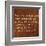 Inspirational Quote By Siddhartha Gautama (The Buddha) On Earthy Background-nagib-Framed Art Print