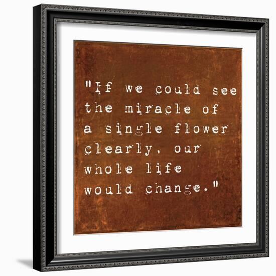 Inspirational Quote By Siddhartha Gautama (The Buddha) On Earthy Background-nagib-Framed Premium Giclee Print