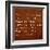 Inspirational Quote By Siddhartha Gautama (The Buddha) On Earthy Background-nagib-Framed Art Print