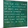 Inspirational Quote By Siddhartha Gautama (The Buddha) On Earthy Background-nagib-Mounted Art Print