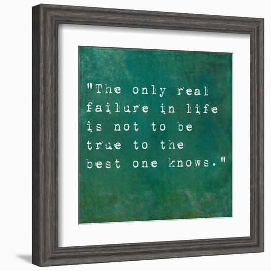 Inspirational Quote By Siddhartha Gautama (The Buddha) On Earthy Background-nagib-Framed Art Print