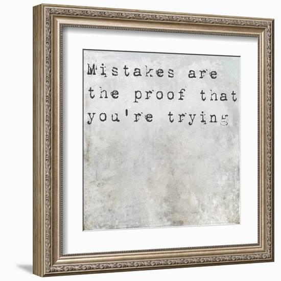 Inspirational Saying On Earthy Background-nagib-Framed Art Print