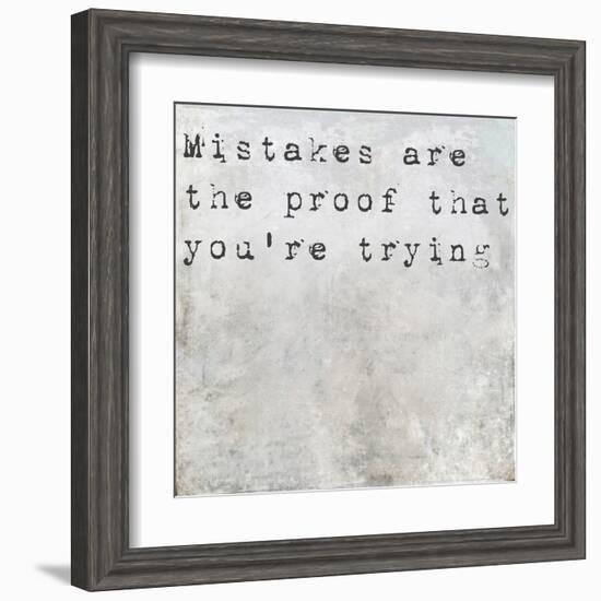 Inspirational Saying On Earthy Background-nagib-Framed Art Print