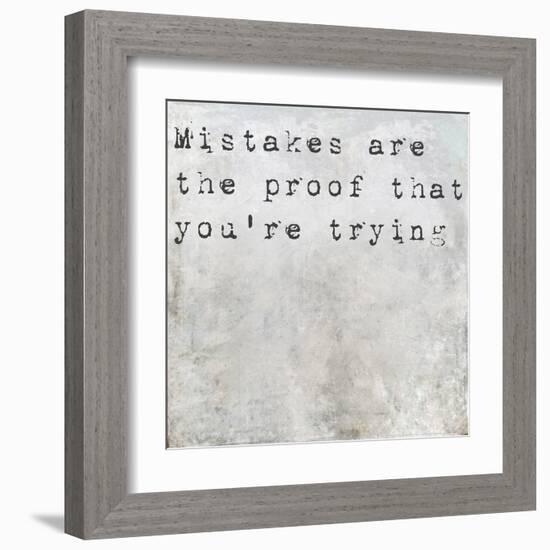 Inspirational Saying On Earthy Background-nagib-Framed Art Print