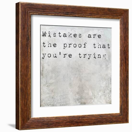 Inspirational Saying On Earthy Background-nagib-Framed Art Print