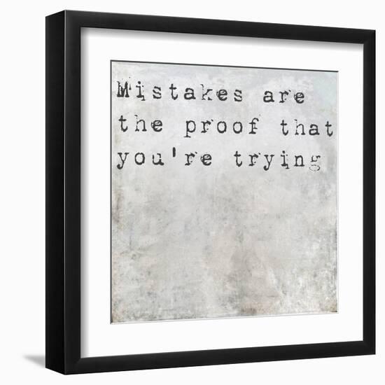 Inspirational Saying On Earthy Background-nagib-Framed Art Print