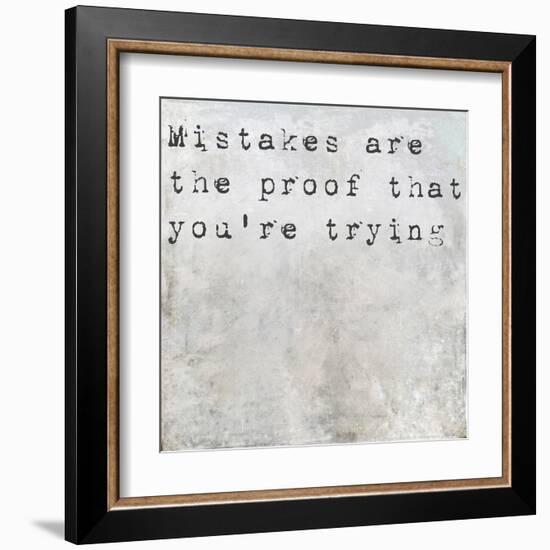 Inspirational Saying On Earthy Background-nagib-Framed Art Print