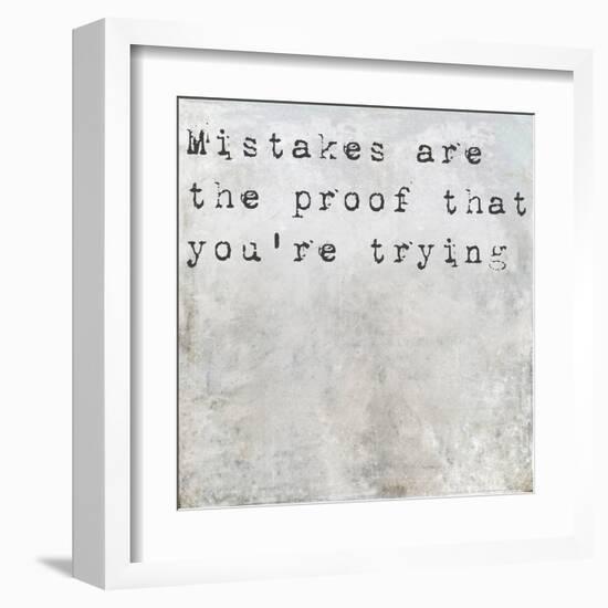 Inspirational Saying On Earthy Background-nagib-Framed Art Print