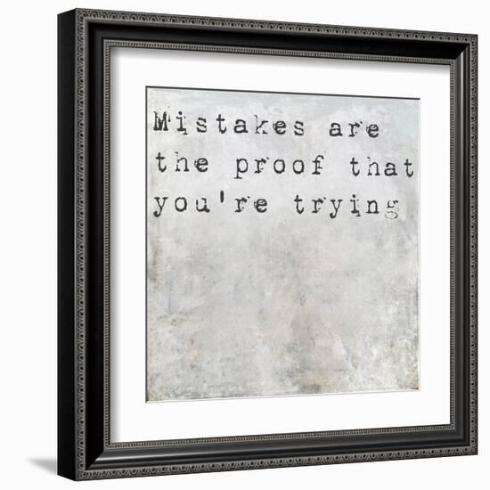 Inspirational Saying On Earthy Background-nagib-Framed Art Print