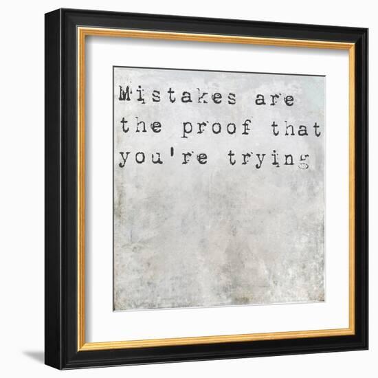 Inspirational Saying On Earthy Background-nagib-Framed Art Print