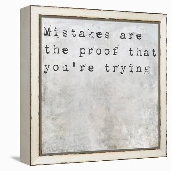 Inspirational Saying On Earthy Background-nagib-Framed Stretched Canvas