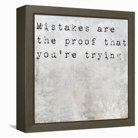 Inspirational Saying On Earthy Background-nagib-Framed Stretched Canvas