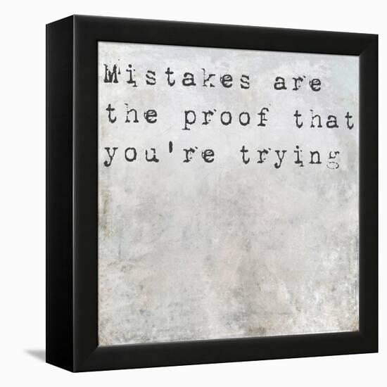 Inspirational Saying On Earthy Background-nagib-Framed Stretched Canvas