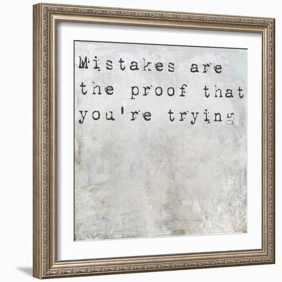 Inspirational Saying On Earthy Background-nagib-Framed Art Print