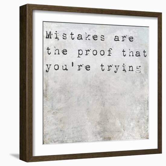 Inspirational Saying On Earthy Background-nagib-Framed Art Print