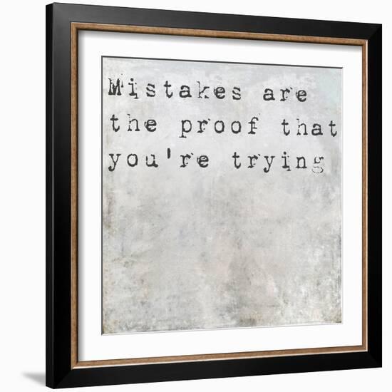 Inspirational Saying On Earthy Background-nagib-Framed Art Print