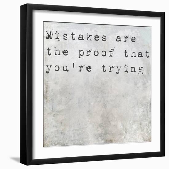 Inspirational Saying On Earthy Background-nagib-Framed Art Print